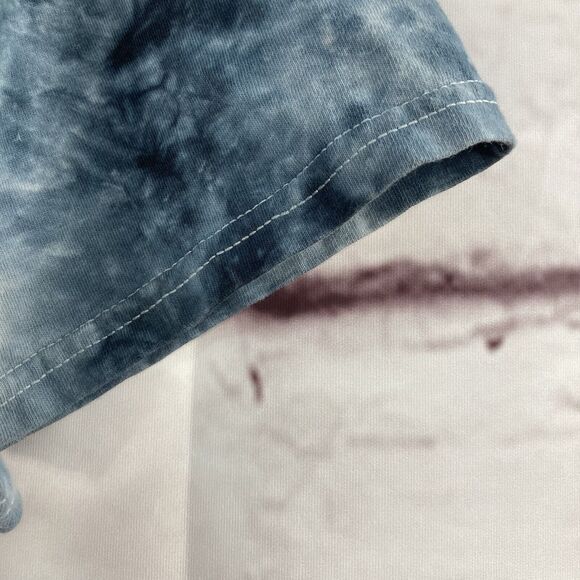 NASA T-Shirt SZ M Blue Tie Dye with Astronaut in Space Graphic Cotton Space Soft - Picture 4 of 8
